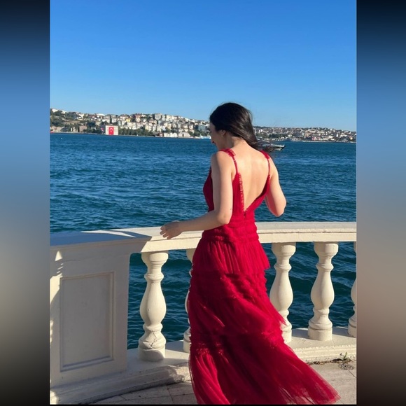 Needle And Thread Red Candice Gown - Picture 2 of 3